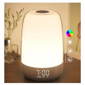 Sunrise Alarm Clock with Wake Up Light for Bedrooms, Bedside Sunlight Lamp
